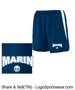 MARIN WAVES YOUTH TEAM SHORTS- Design Zoom